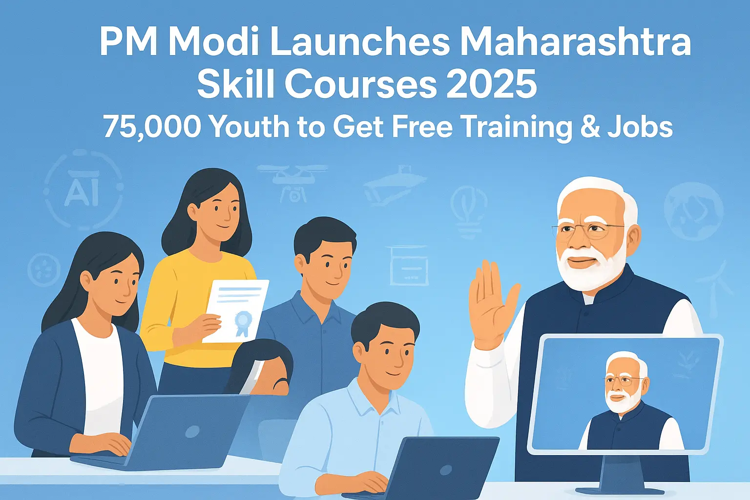 PM Modi Launches Maharashtra Skill Courses 2025