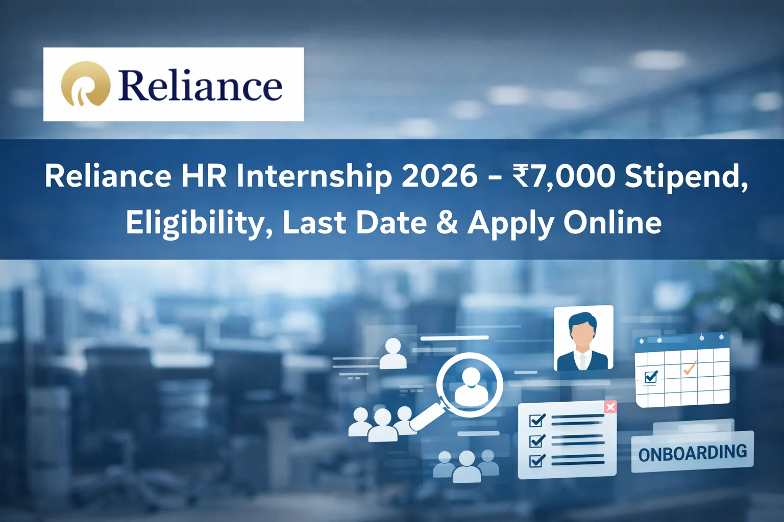 Reliance HR Internship 2026