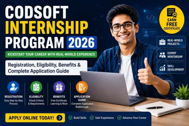 CodSoft Internship Program 2026