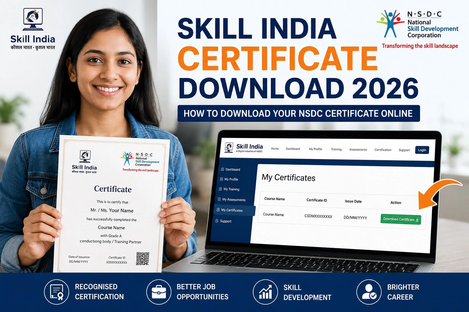 Skill India Certificate Download