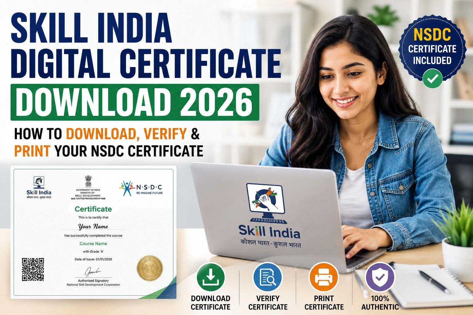 Skill India Digital Certificate Download