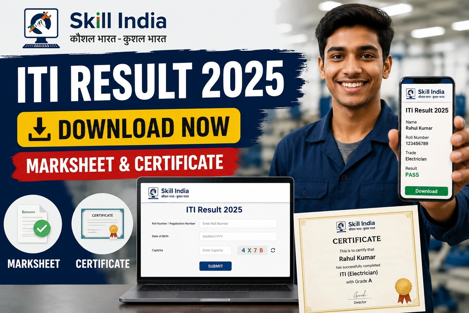 Skill India ITI Result 2025