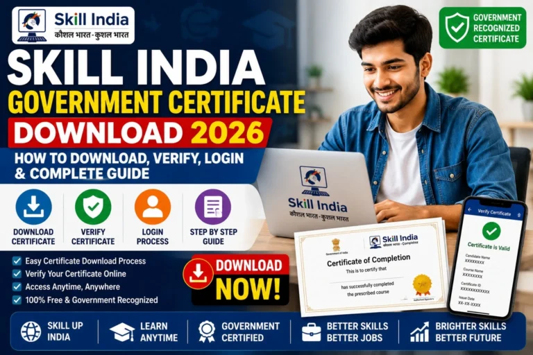 Skill India Government Certificate Download
