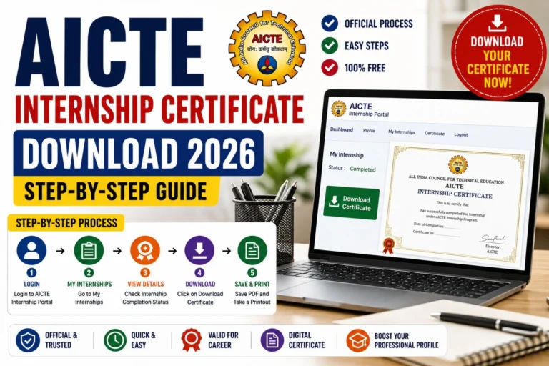 AICTE Internship Certificate Download