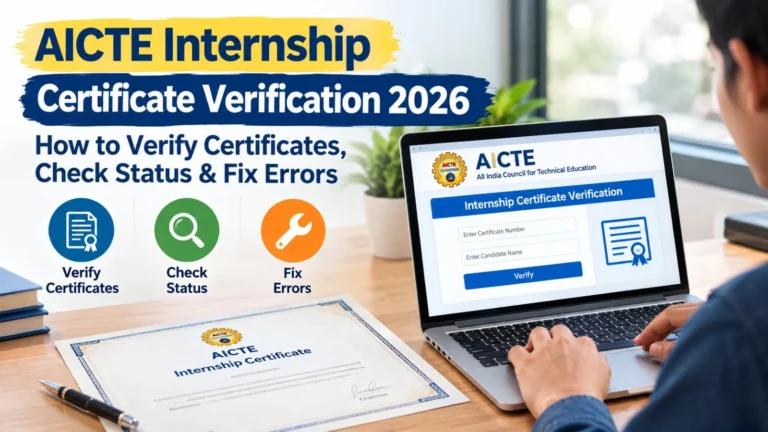 AICTE Internship Certificate Verification